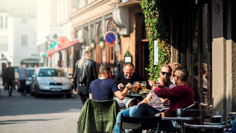 Hygge på café i centrum af Aarhus