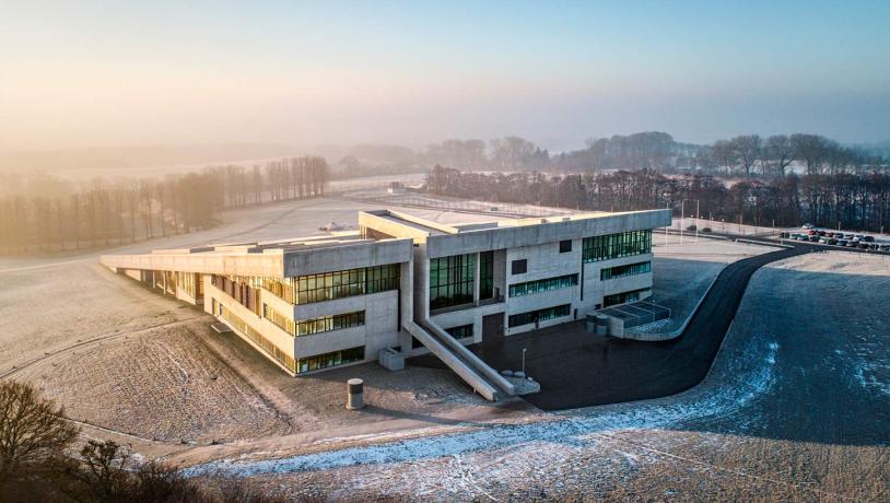 Moesgaard Museum, Aarhus i vinterlandskab
