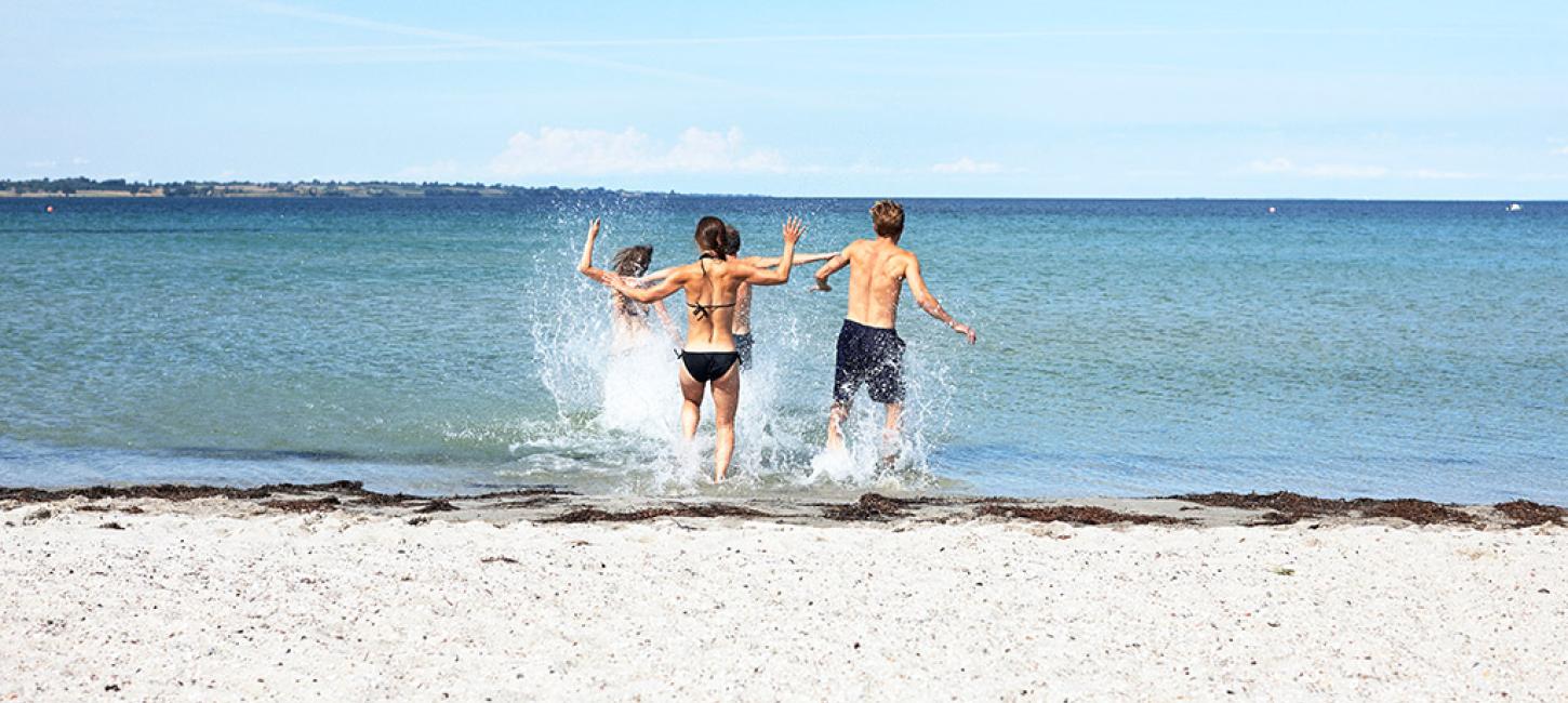 Venner på stranden