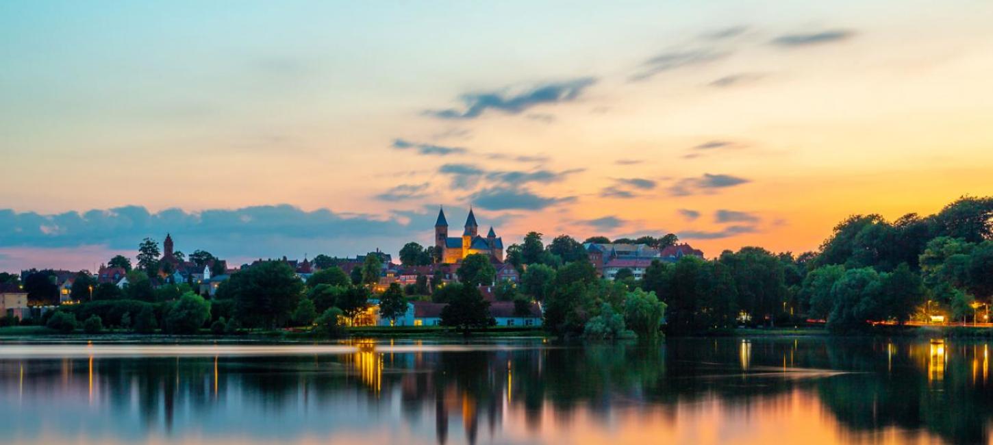 Viborg ved aftenstid