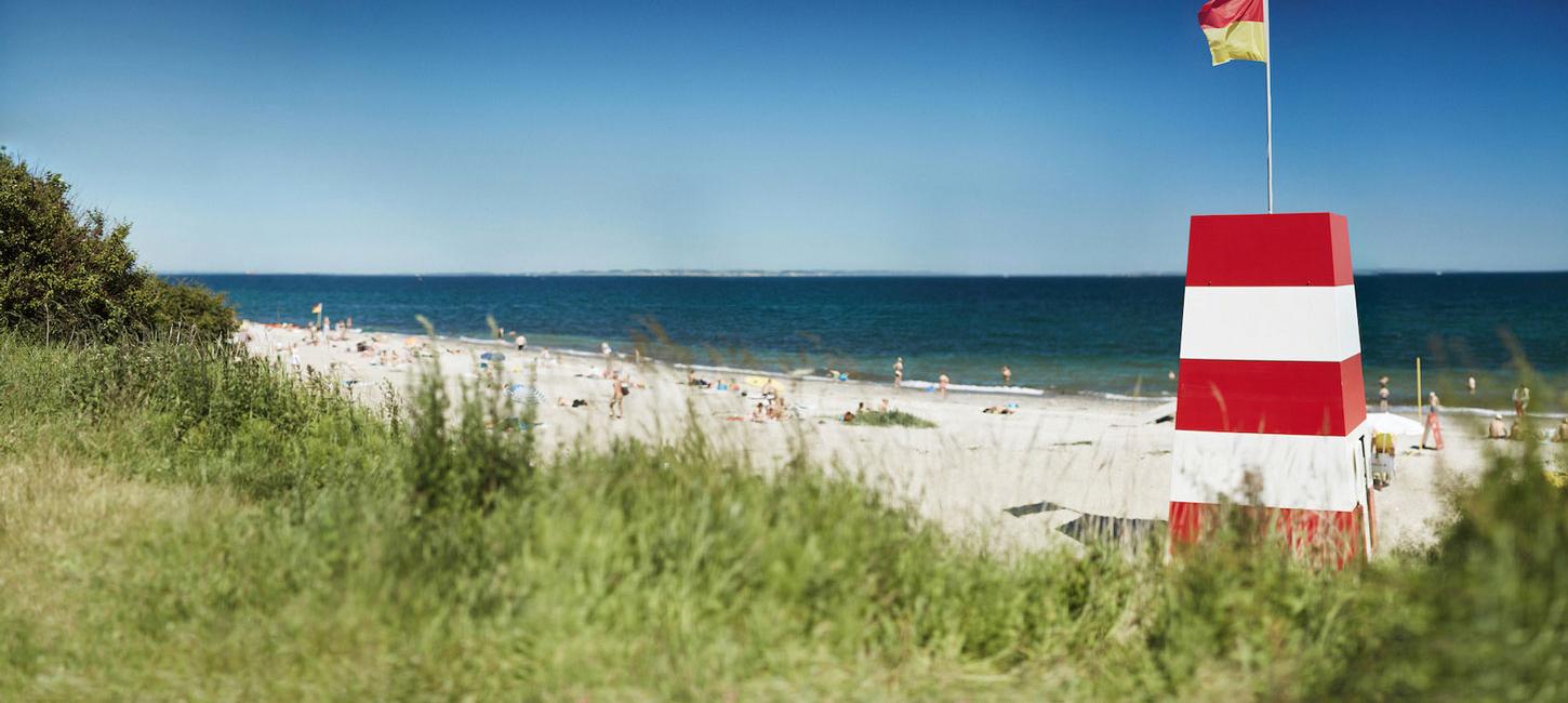 Flag ved Moesgaard Strand