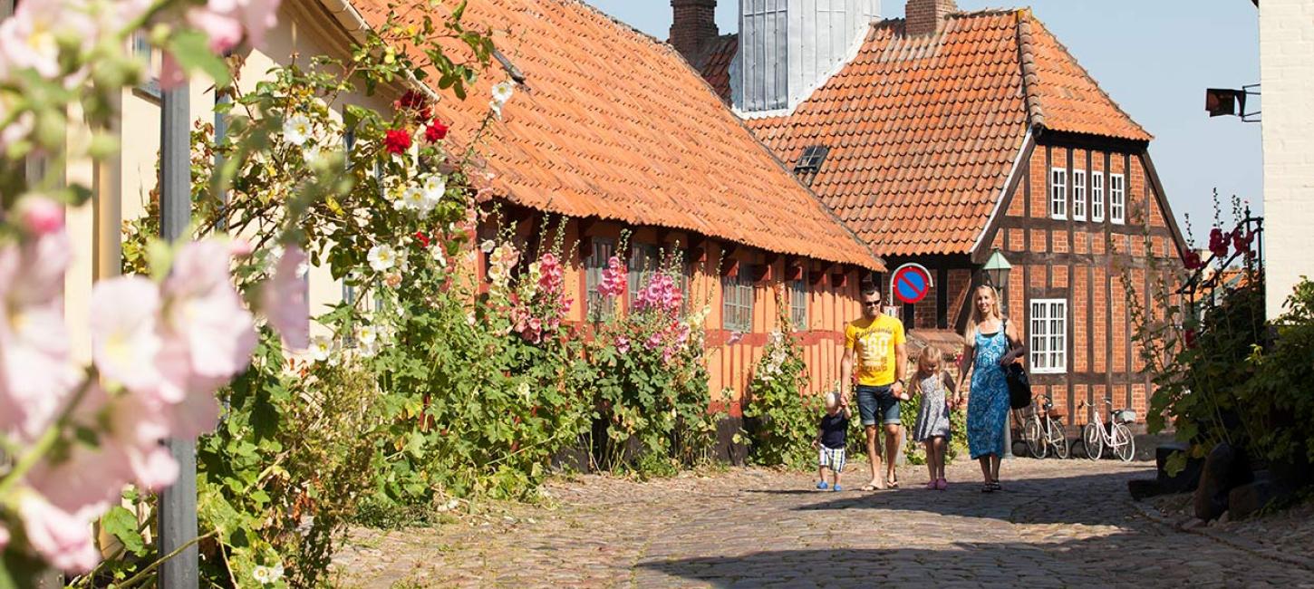 Familie i Ebeltoft på Djursland