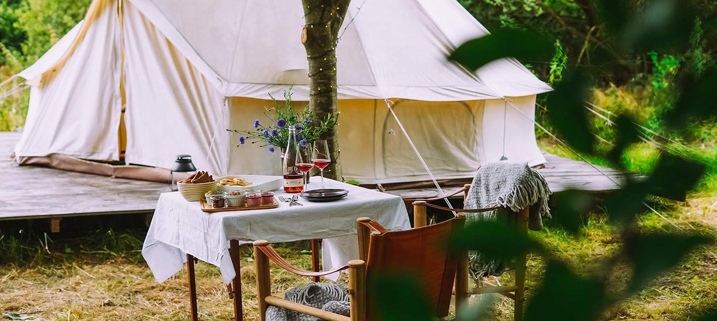 Glamping hos Cold Hand Winery ved Randers