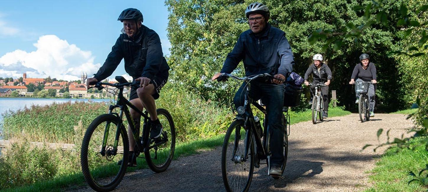 På cykel ved Viborg Sø