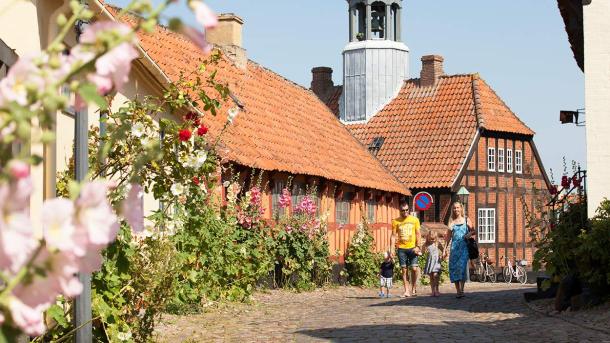 Familie i Ebeltoft på Djursland