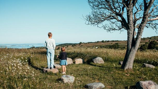 Børn i naturen på Djursland