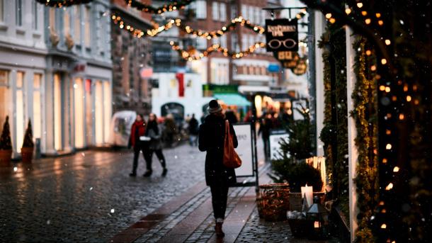 Juleshopping i Vestergade i Aarhus