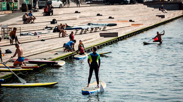 SUP event i Aarhus