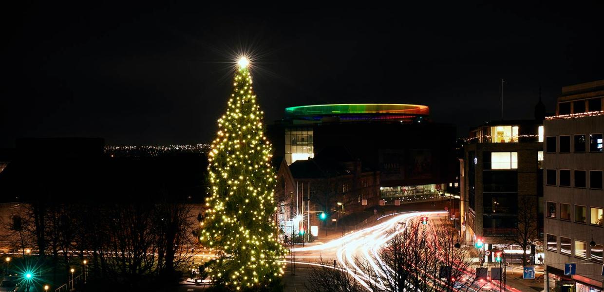 Juletræ på Rådhuspladsen, Aarhus
