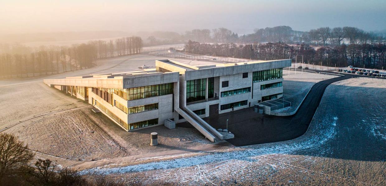 Moesgaard Museum, Aarhus i vinterlandskab