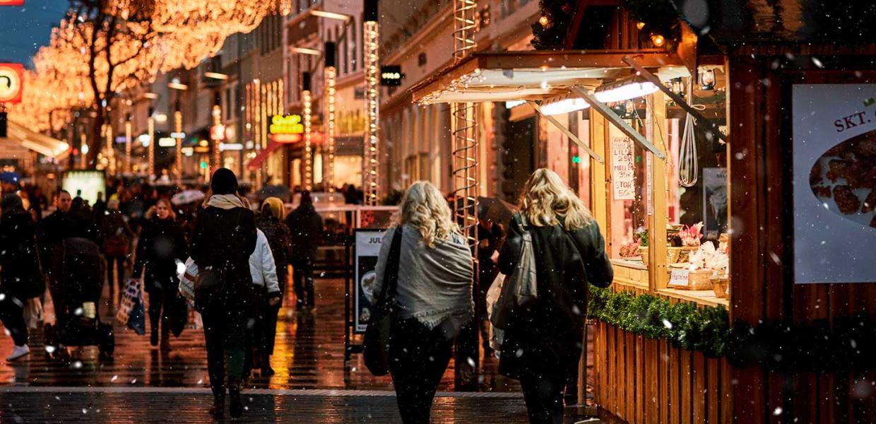 Jul på Strøget i Aarhus