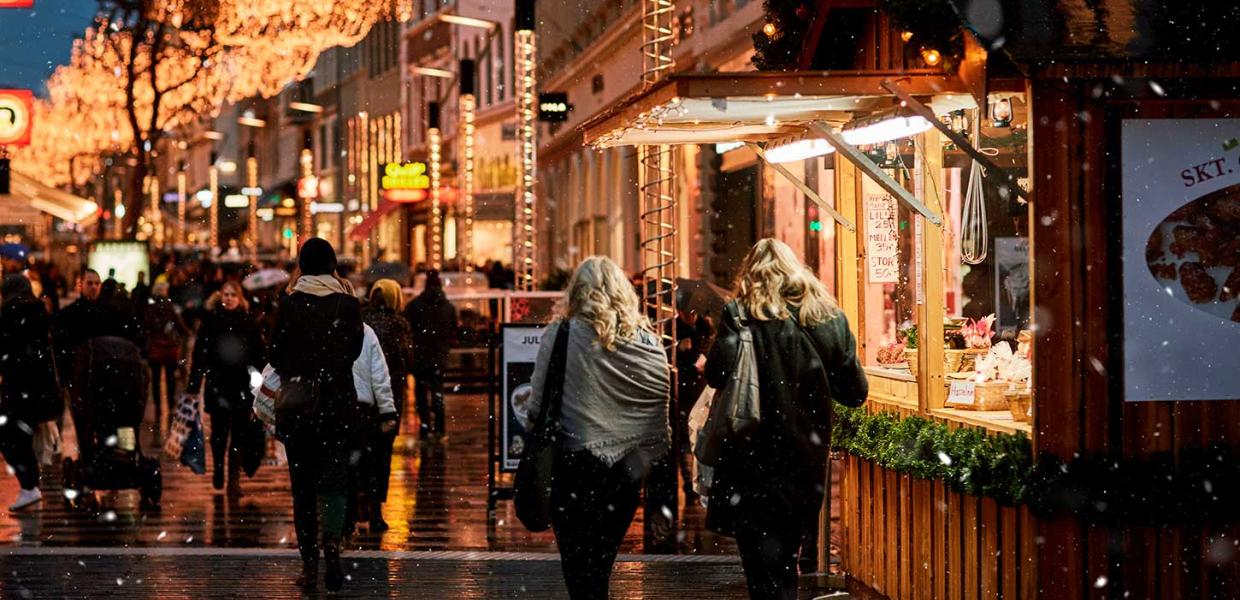 Jul på Strøget i Aarhus