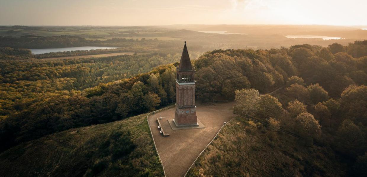 Himmelbjerget i Skanderborg, efterår