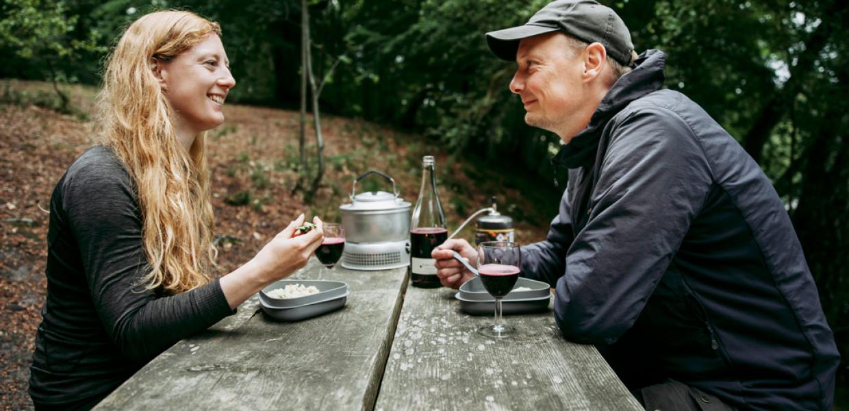 Aftensmad i naturen i Silkeborg