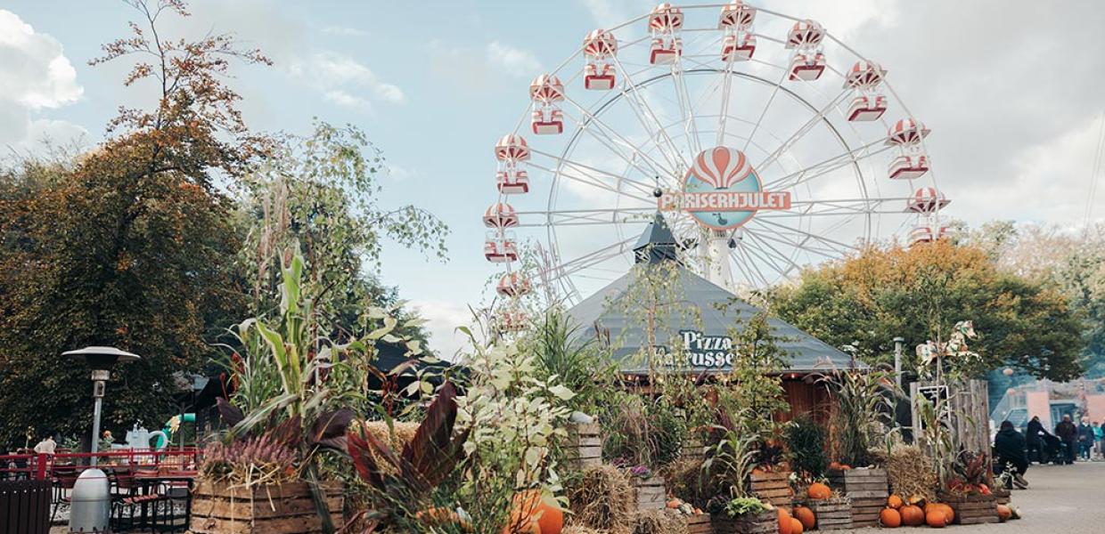 Pariserhjul under Halloween i Tivoli Friheden