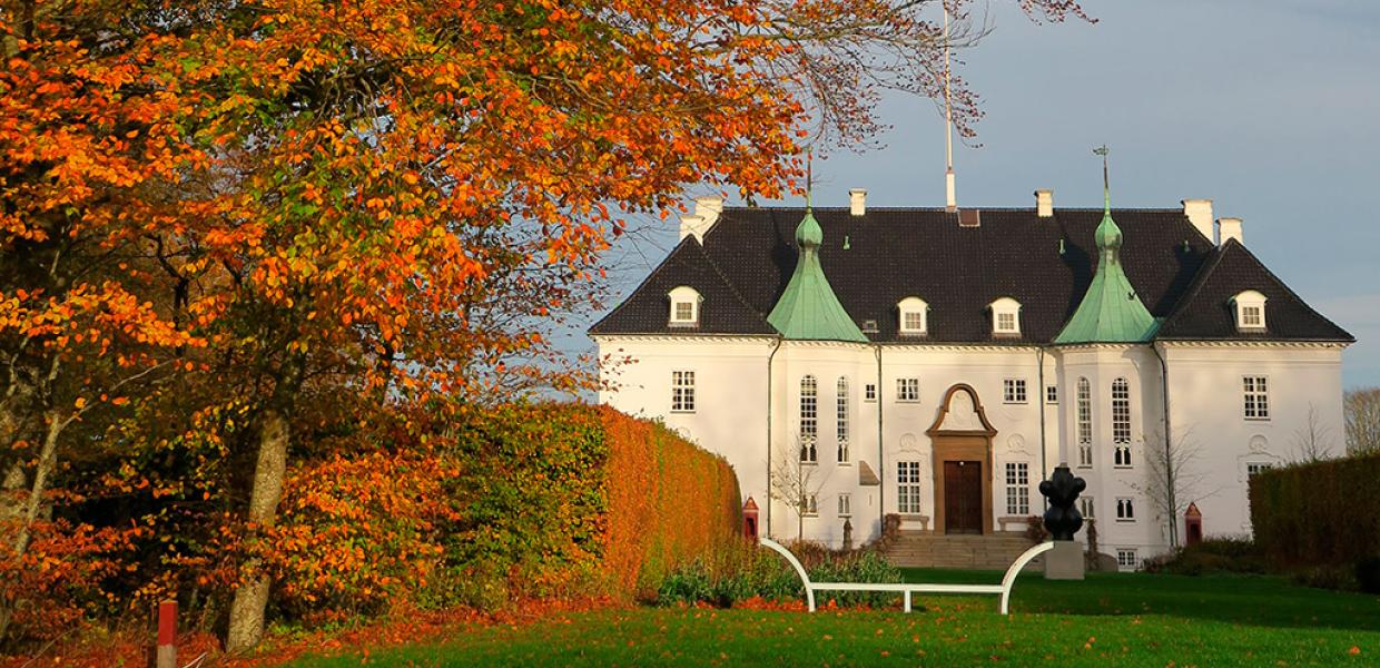 Efterår i parken omkring Marselisborg Slot i Aarhus