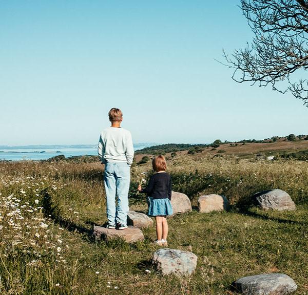 Børn i naturen på Djursland