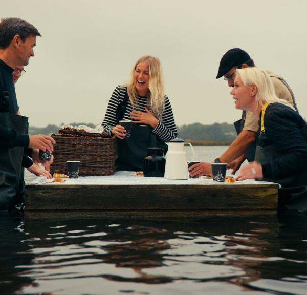 Morgenmad på vandet på Kyst- og Fjordcentret