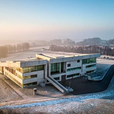 Moesgaard Museum, Aarhus i vinterlandskab