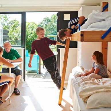 Familie på Danhostel Viborg