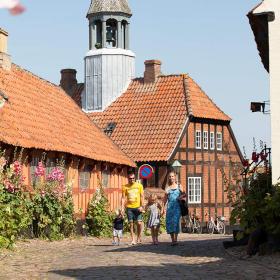 Familie i Ebeltoft på Djursland