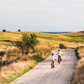 På cykel i Nationalpark Mols Bjerge på Djursland