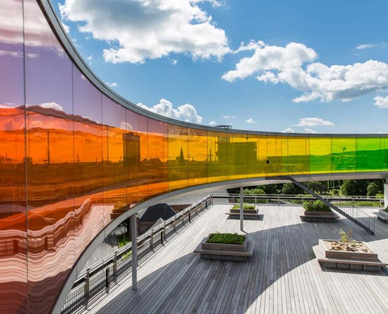 Your rainbow panorama på toppen af ARoS Aarhus Kunstmuseum