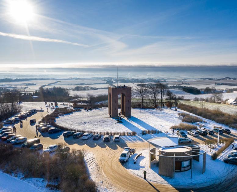 Vinter på Ejerbavnehøj ved Skanderborg