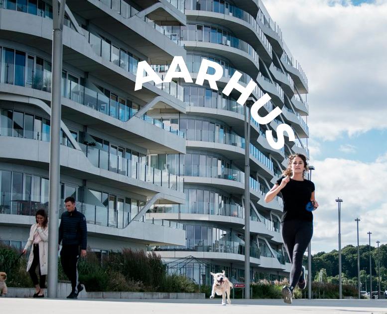 Motionsløber på Aarhus Ø