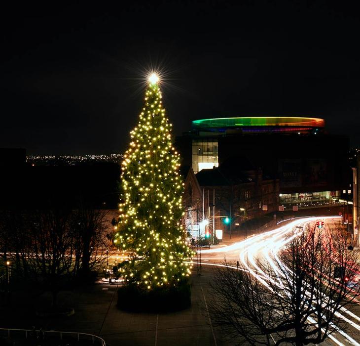 Juletræ på Rådhuspladsen, Aarhus