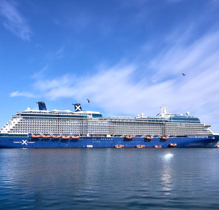 Celebrity Silhouette krydstogtskib i Aarhus Havn