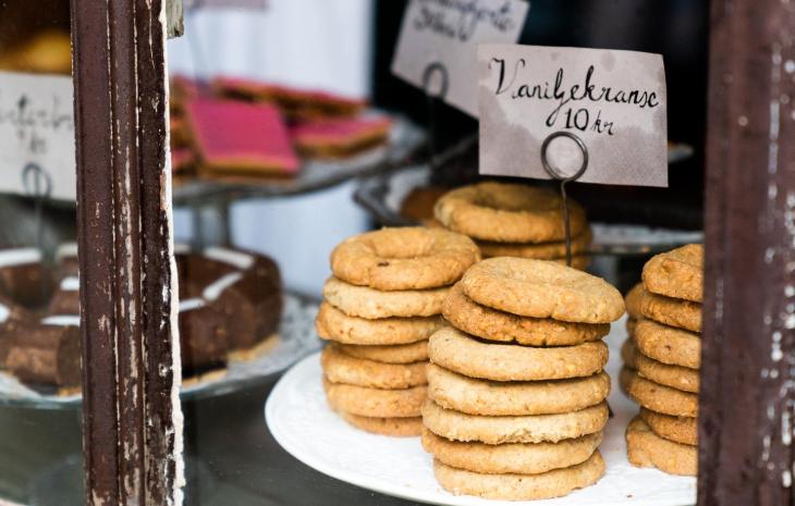 Vaniljekranse bagt i Den Gamle By